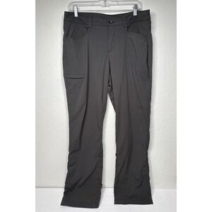 Eddie Bauer Womens‎ Size 12 Roll Up Pants Nylon Spandex Gray Hiking Utility Camp